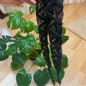 Woven black belt